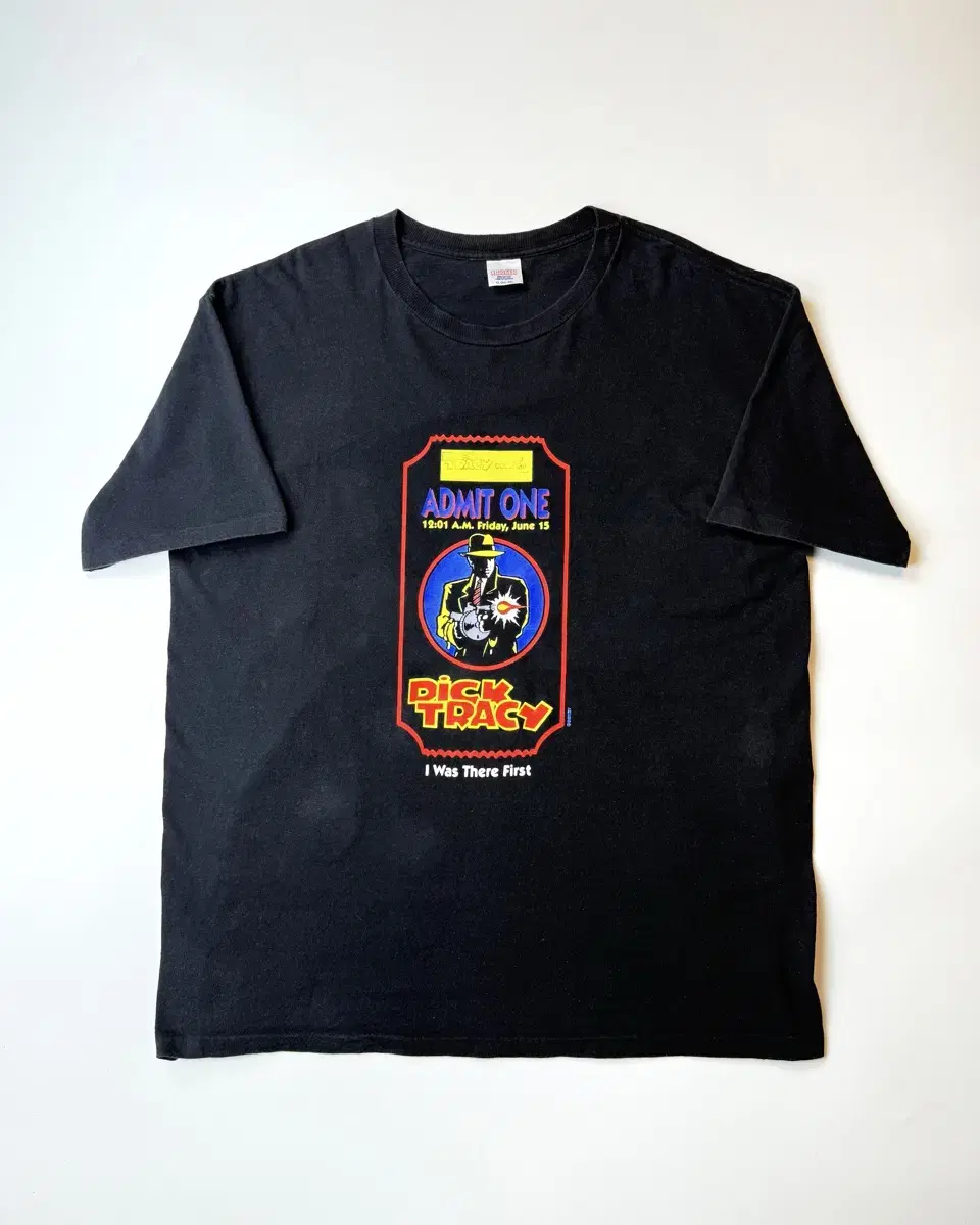 1990S 빈티지 오리지널 딕트레이시 무비 반팔 티셔츠 USA