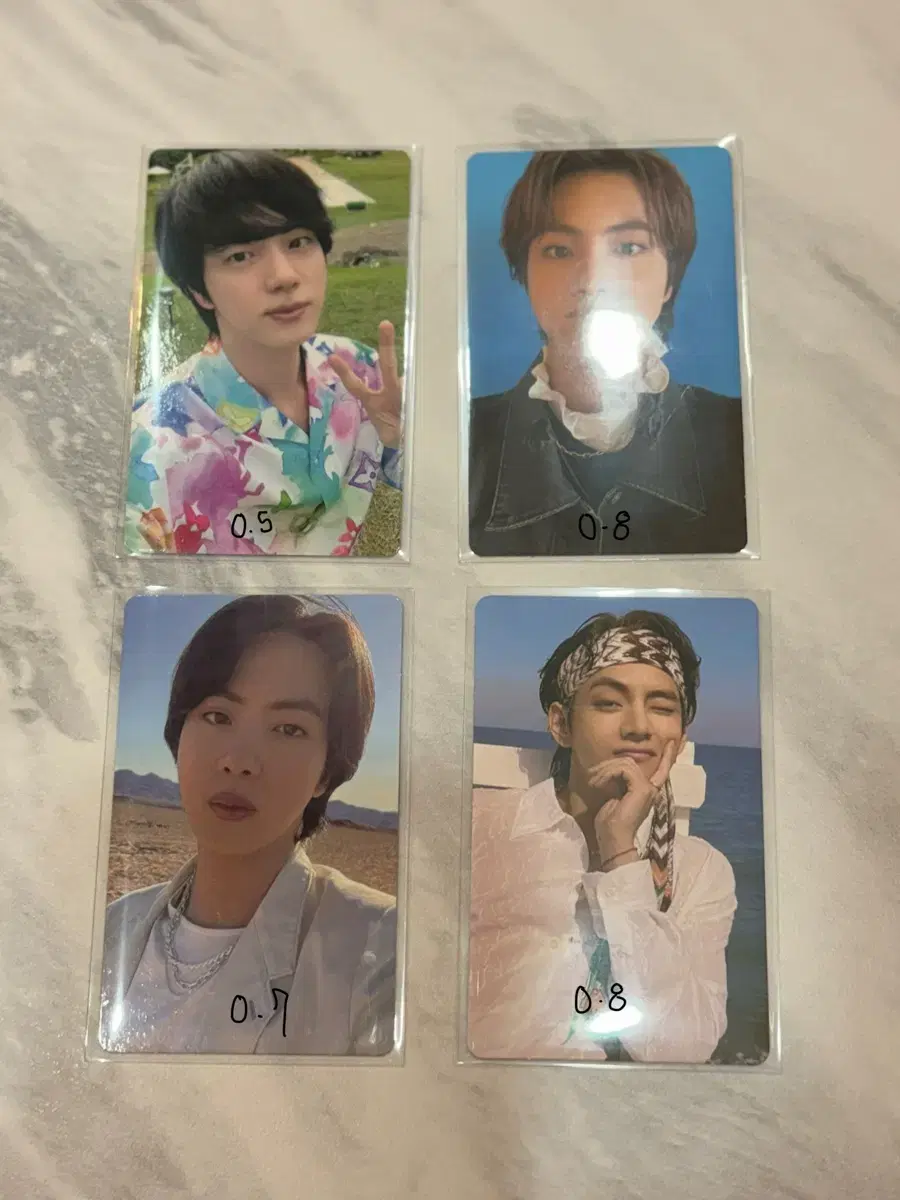 급처)방탄 포카 양도합니다!!맵솔일본석진버터태형메모리즈석진디애넛석진