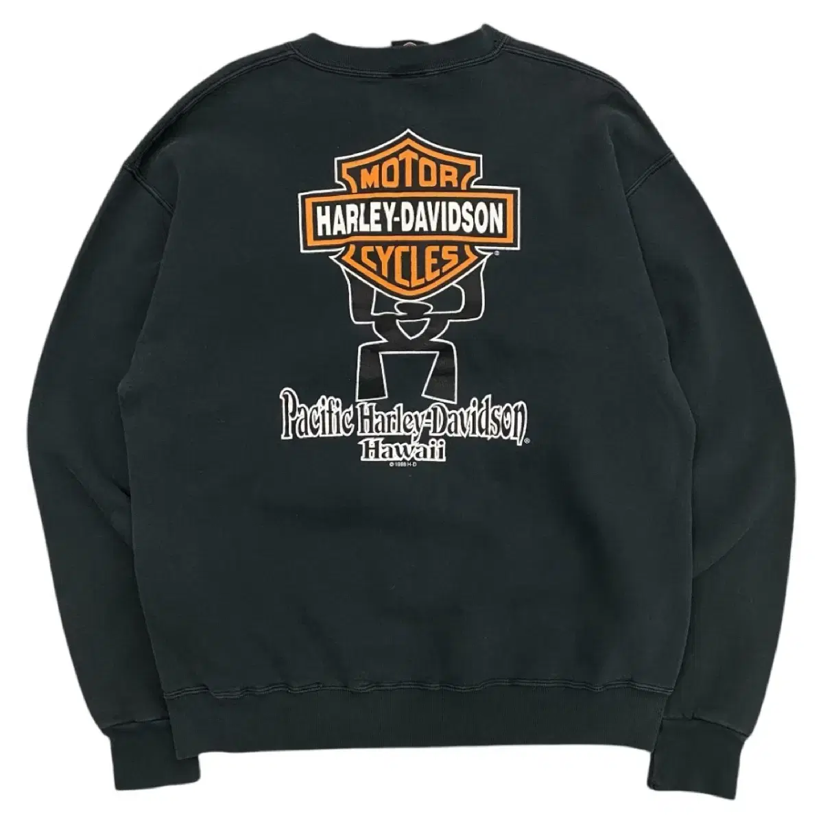 90's Harley-Davidson Hawaii Logo Charcoal Sweatshirt M