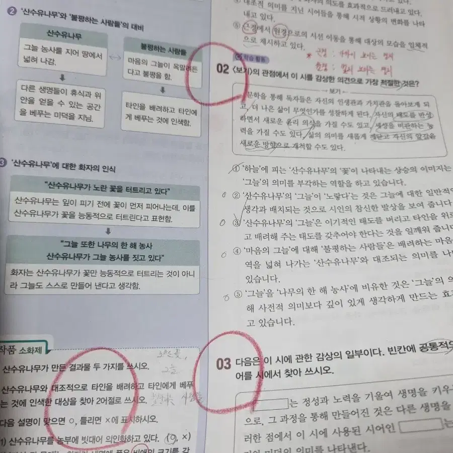 좋은책 신사고 고2 문학 자습서