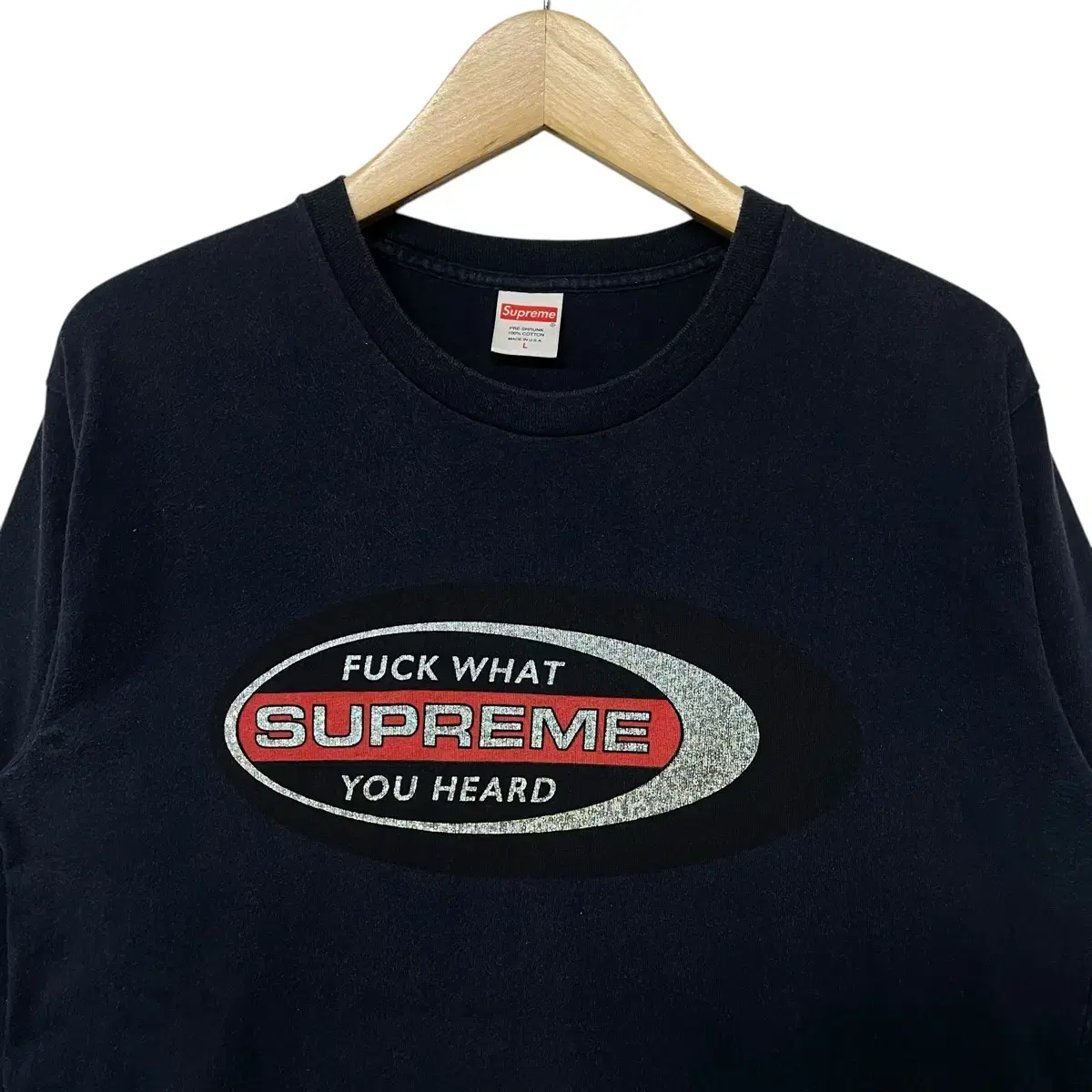 슈프림 Supreme 16fw fuck 글리터 롱슬리브