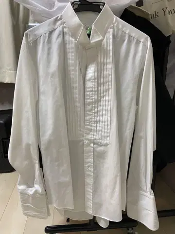 남성용 턱시도 셔츠 화이트 결혼식용