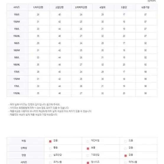 (교신가능)골반패드 부츠컷 바지 블랙(170/L)