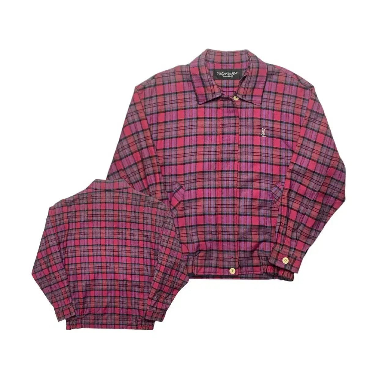 Saint Laurent Plaid Bloo Jacket M