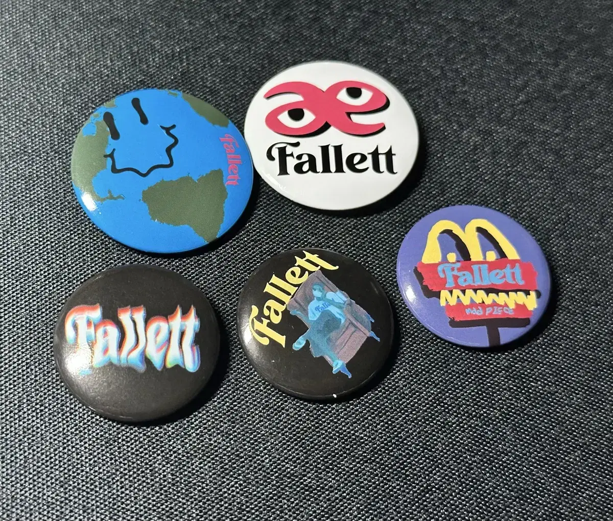 팔렛 fallett 캔뱃지 핀뱃지 세트