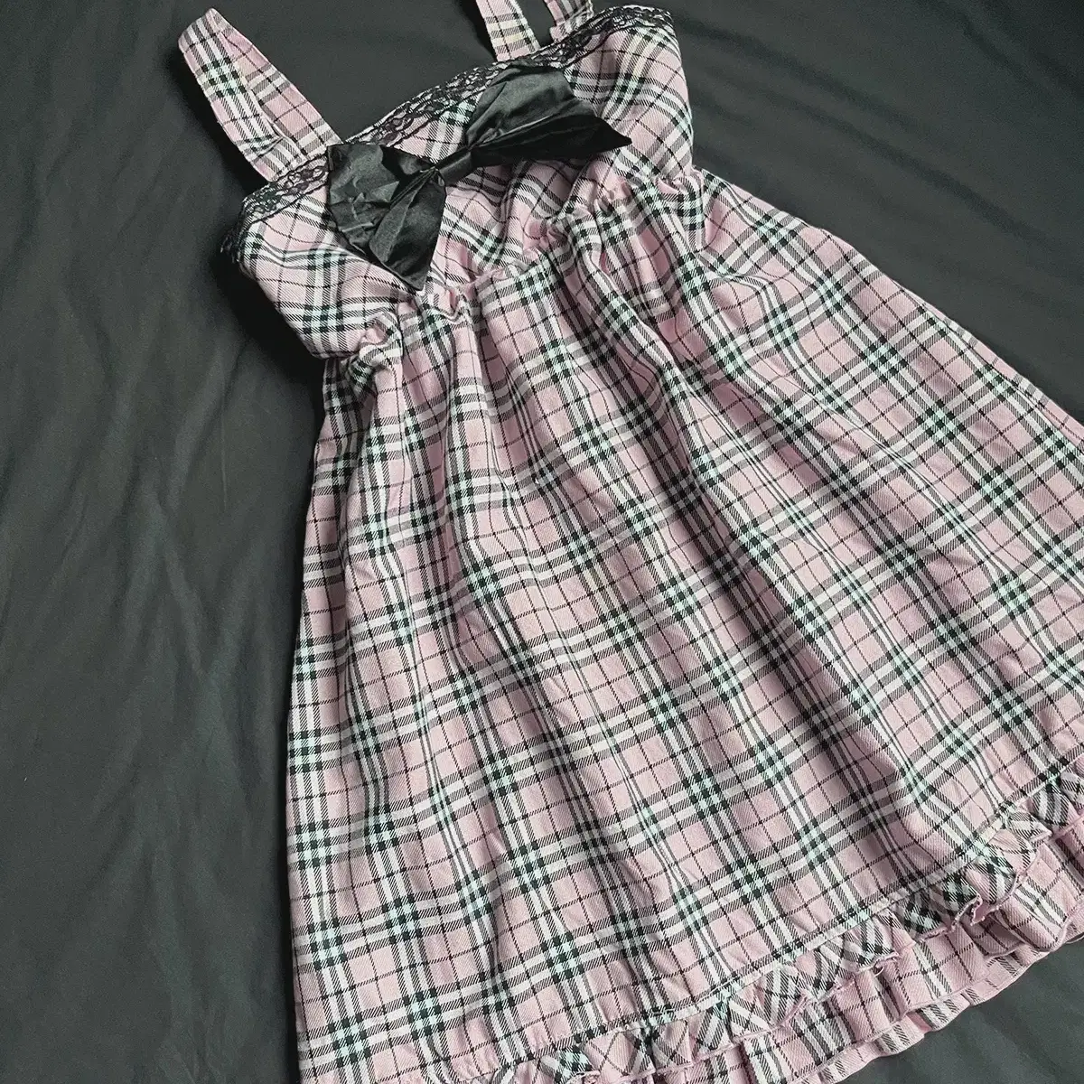 (tralala) kitsch ribbon check dress