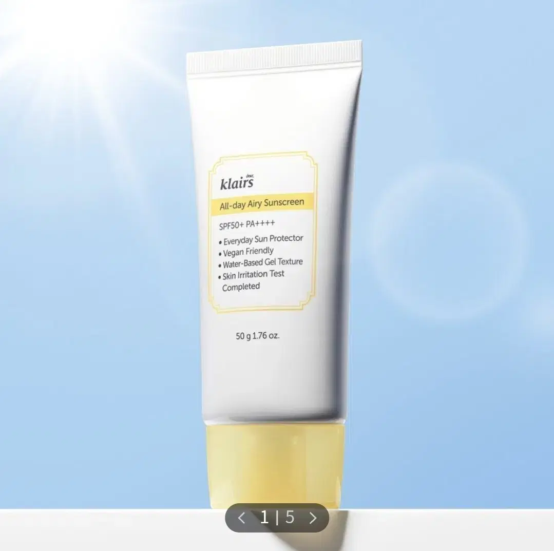 [Moisturizing Sunscreen] Klairs All dey Airy Sunscreen SPF50+ PA++++