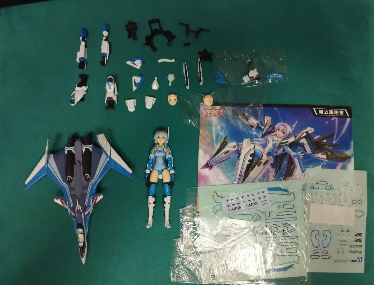 Aoshima Macross Girl VF-31 Jigfried Pre-assembly