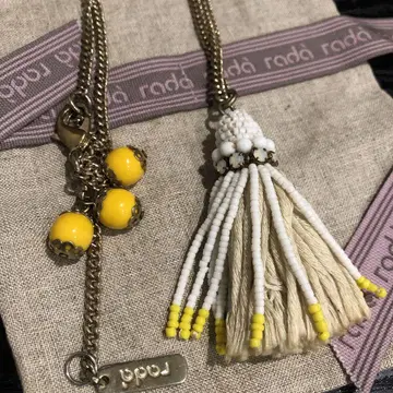 rada 이탈리아제 프린지 비즈 목걸이