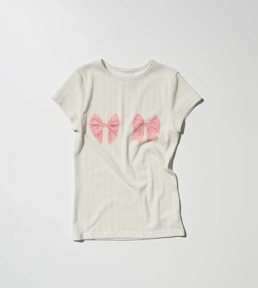 새상품) 스컬프터 bow bow baby tee white 보우보우 티