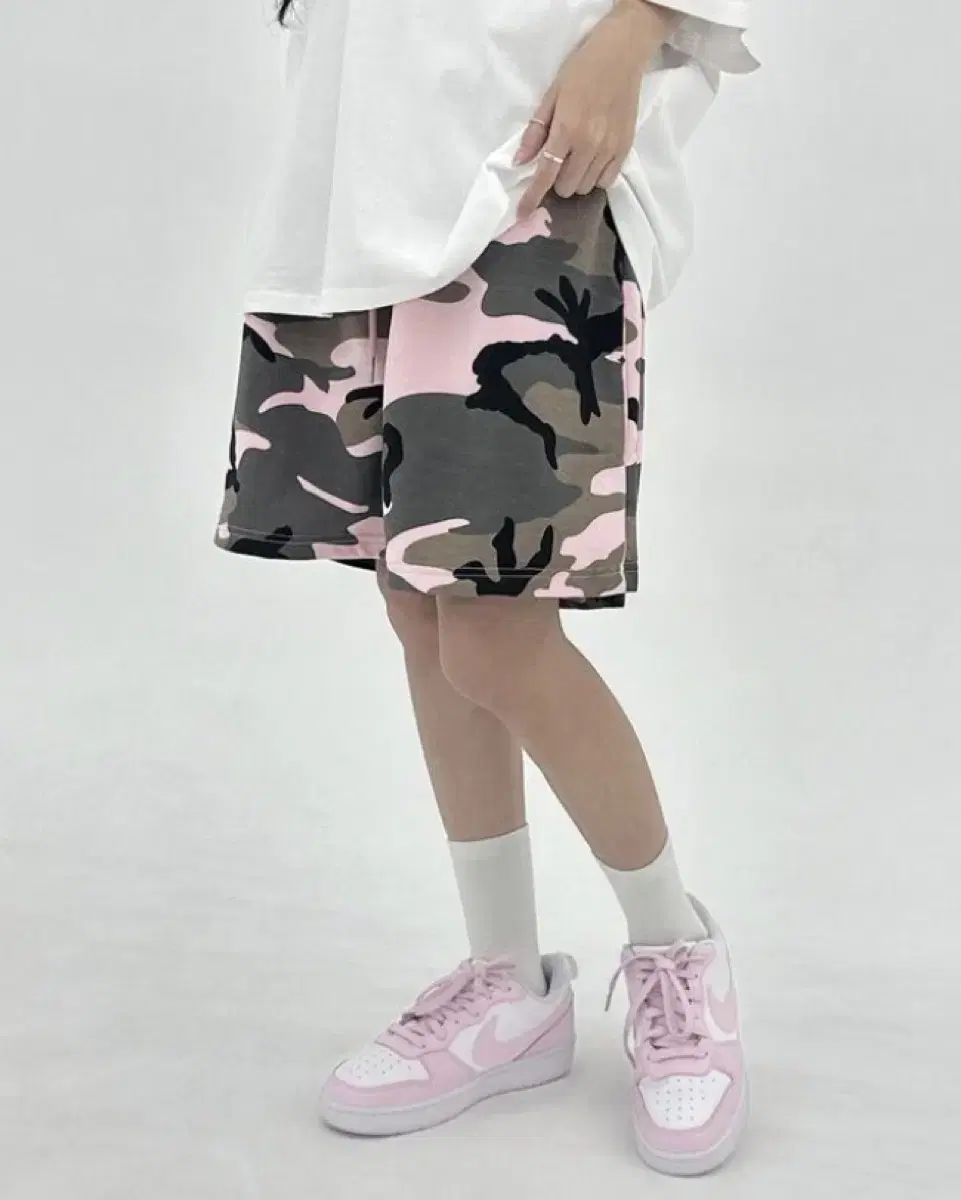 (실사 O) 프루티퍼커리 핑크 카모 버뮤다 팬츠 pink camo pt