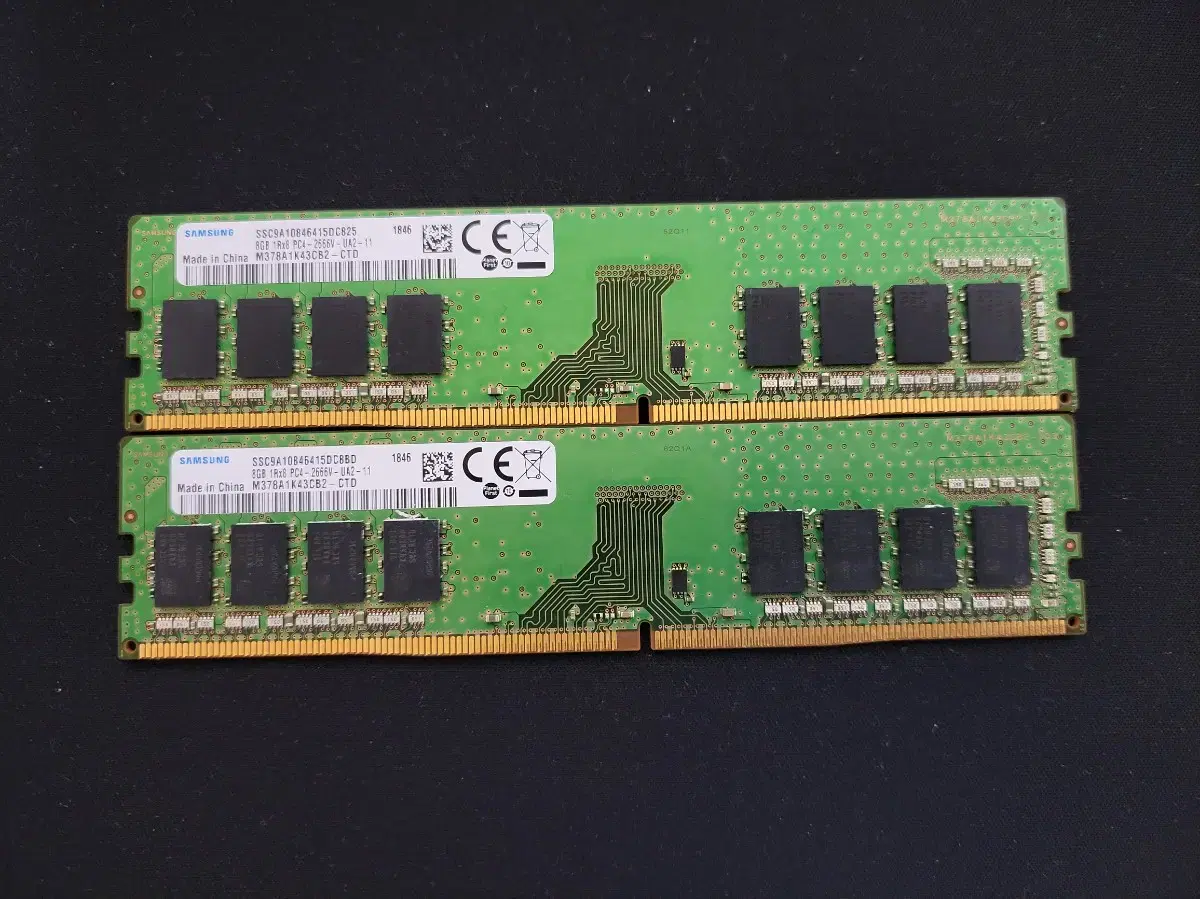 삼성 DDR4 16GB PC4 2666V(8GB두개)