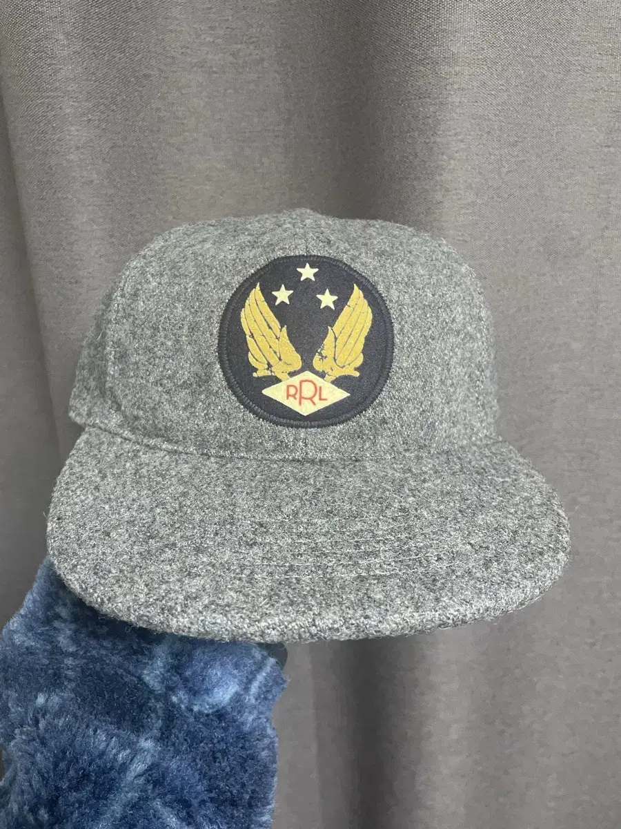 rrl 더블알엘 로고 울 블렌드 펠트 볼 캡