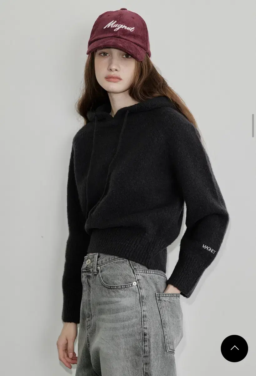 마그넷 후드니트 Bead hoody knit
