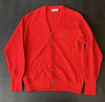 새상품급 70년대 라코스테 라코스테 IZOD 실타래 택 블루와니 M