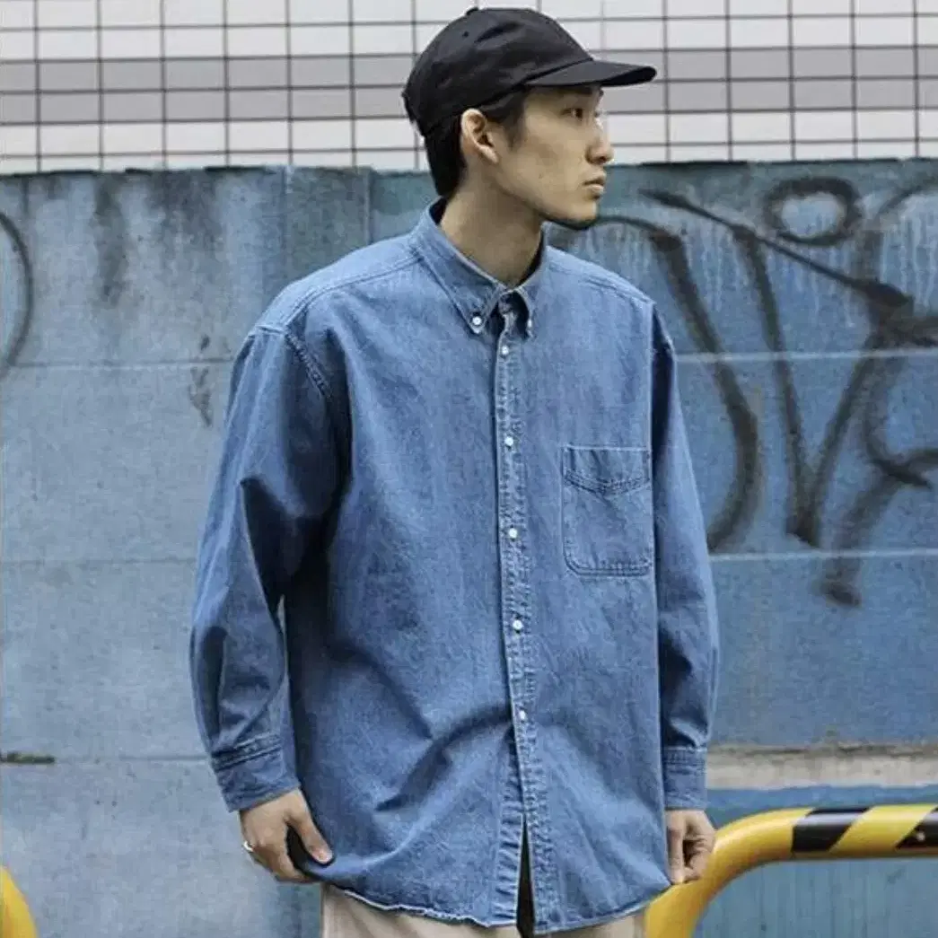 INTERIM 인테림 90'S USED DENIM 버튼다운 셔츠 4