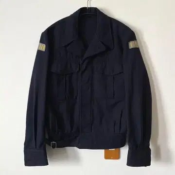 00's 캐나다 밀리터리 배틀 드레스 자켓 울 개버딘 네이비
