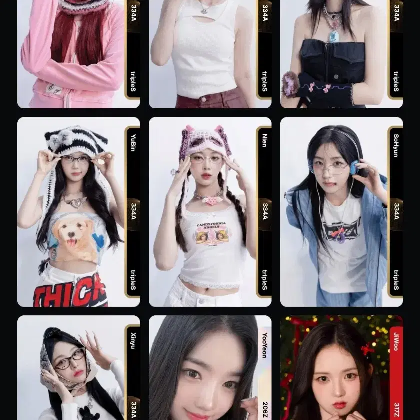 tripleS ASSEMBLE24 サノク限定 4カットフォト　非売品 Shop 트리플에스옵젝 on Bunjang Global Site - No more Korean