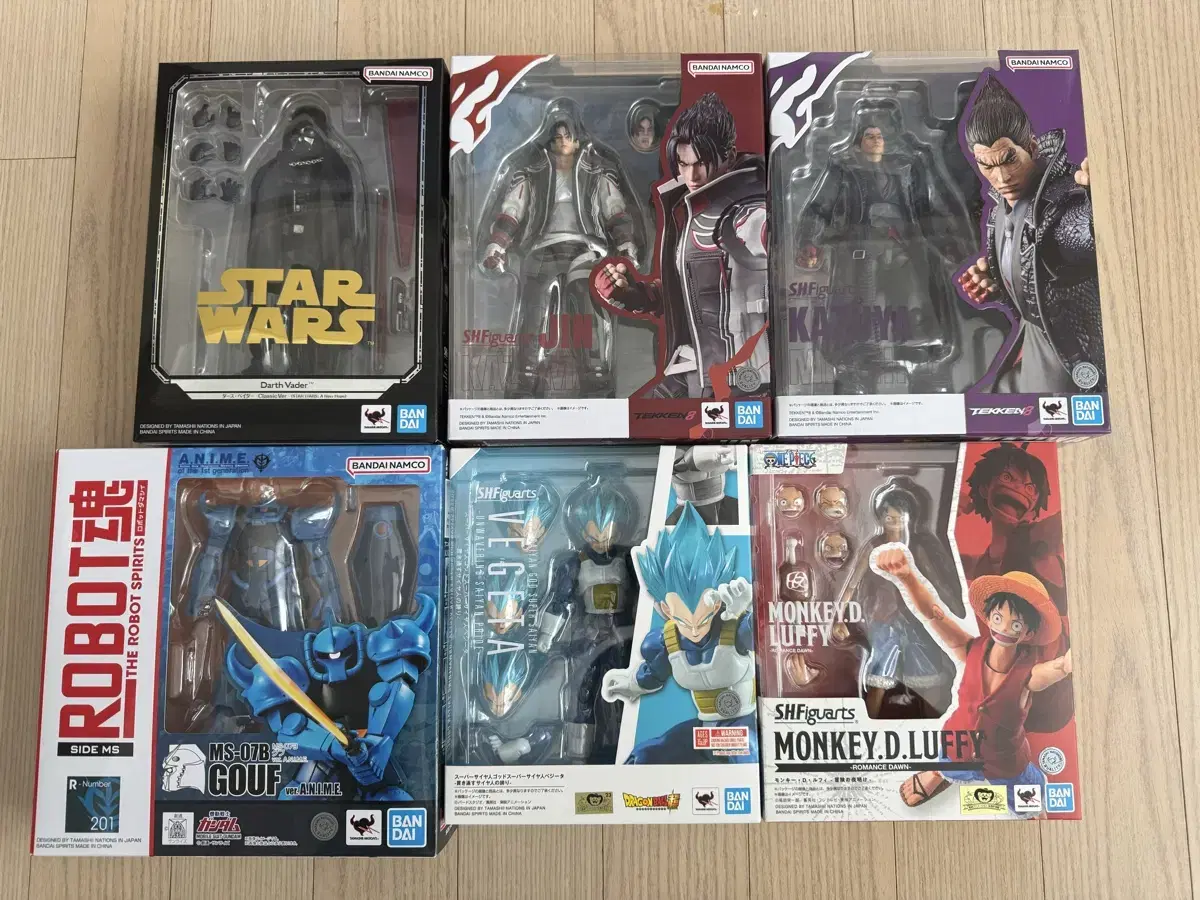 SHF 피규아츠 (철권,스타워즈,건담,드래곤볼,원피스) 판매합니다.