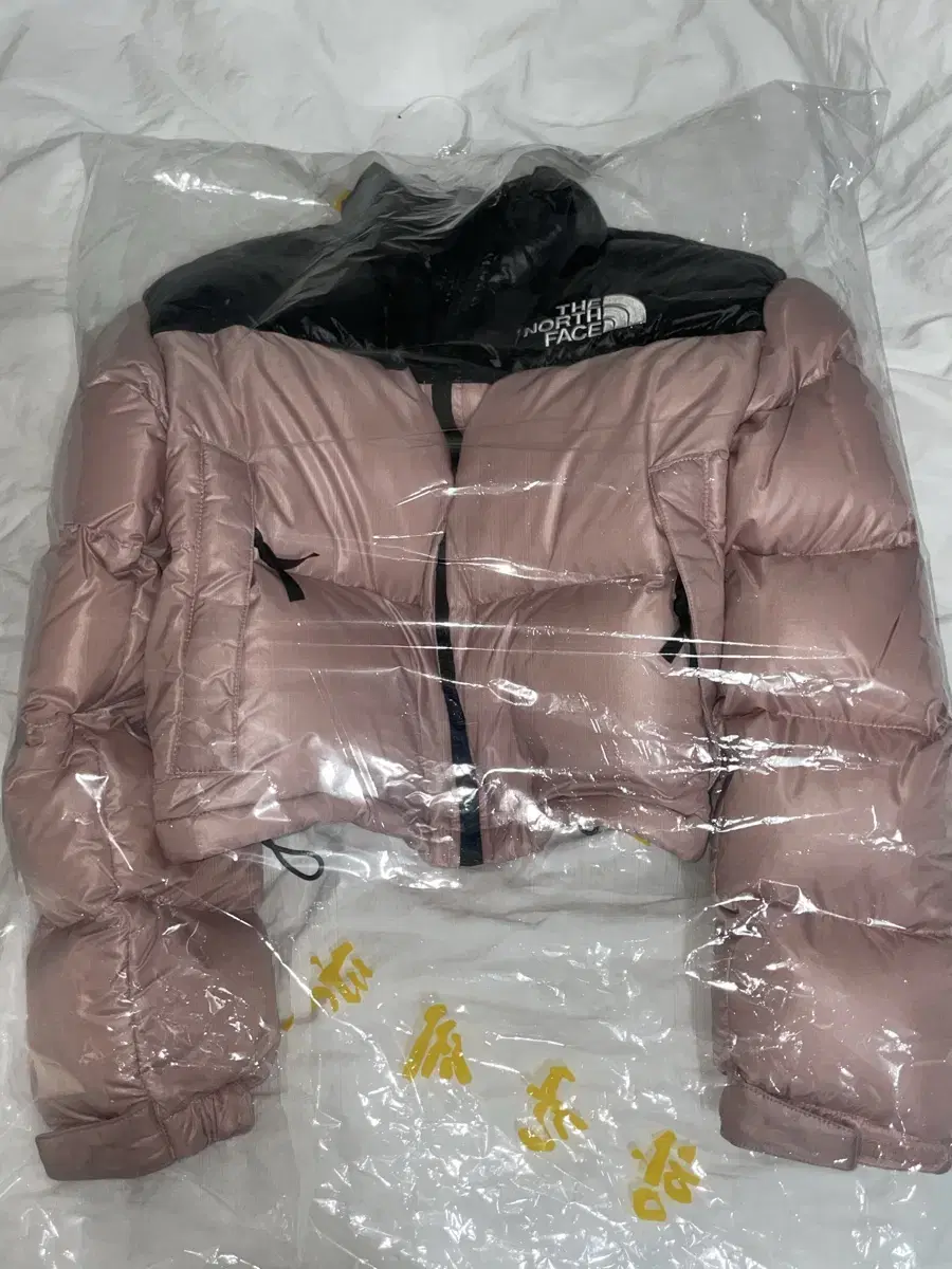 노스페이스 눕시 크롭 패딩 L