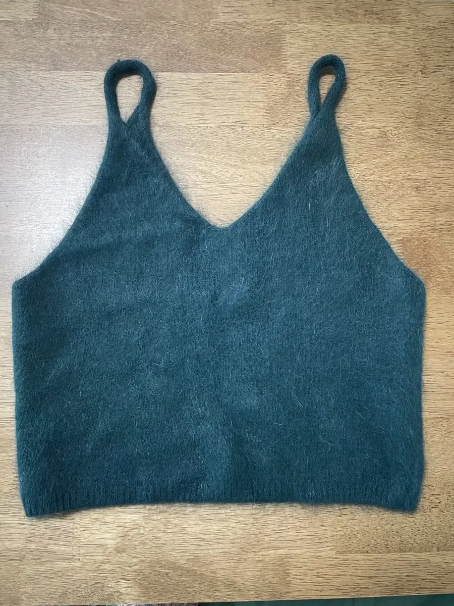 Angora knit vest