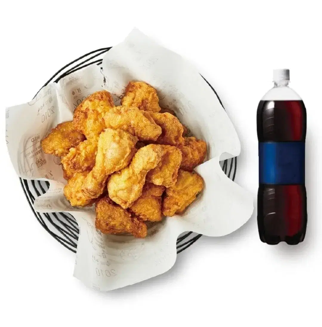 3-second answer) Kyochon Chicken Honey Combo, one whole chicken, 1.25 liters of Coke.