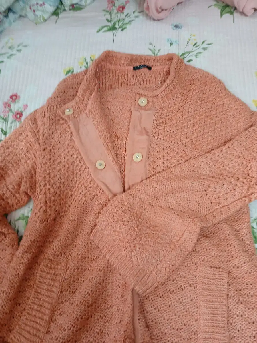 Sisley Orange Wool Cardigan New Item