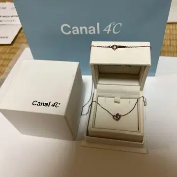 미사용품 Canal 4C 하트 모양 목걸이