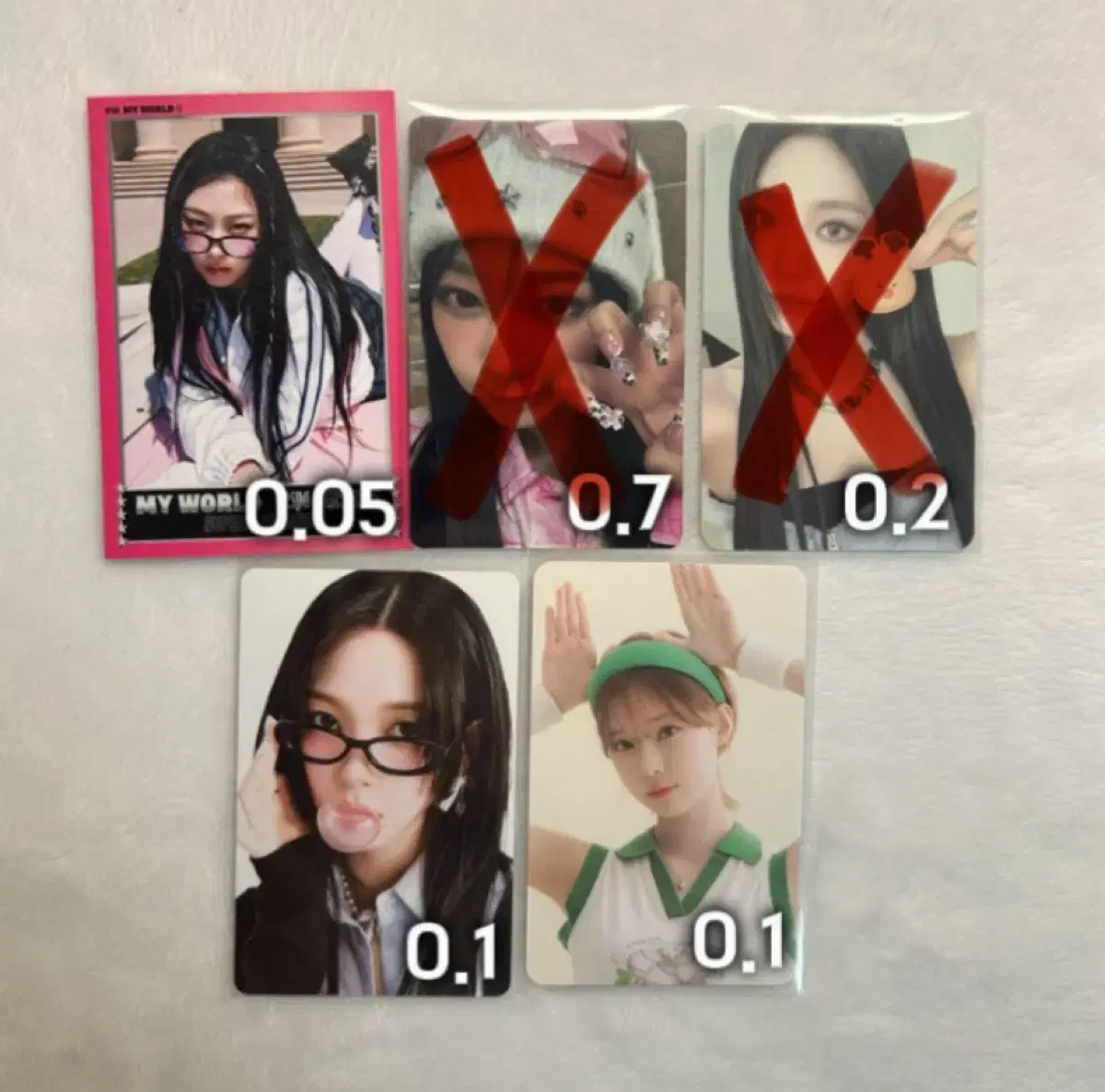 에스파 윈터 카리나 지젤 닝닝 핫메스 시그 핑크 크리스마스 포카 판매