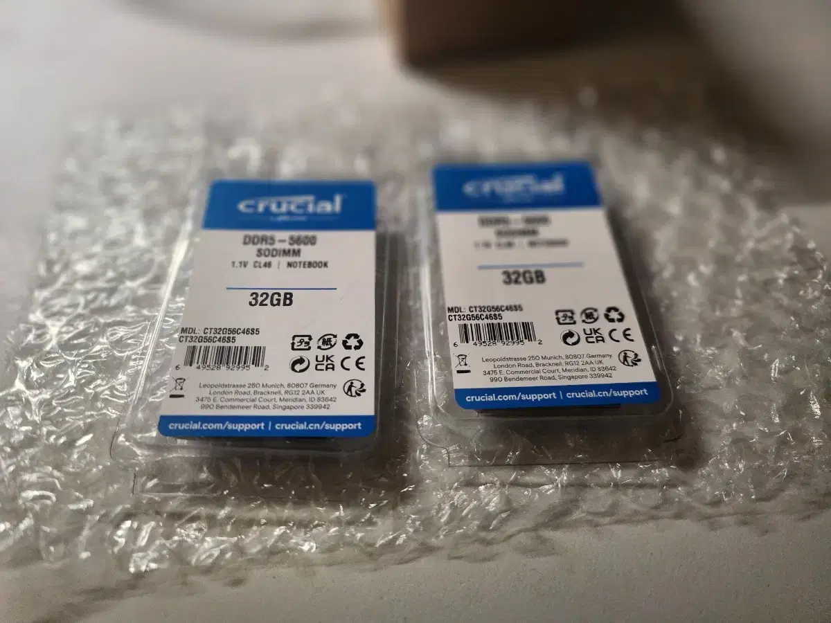 마이크론 Crucial 노트북 DDR5-5600 CL46(32GBx2)