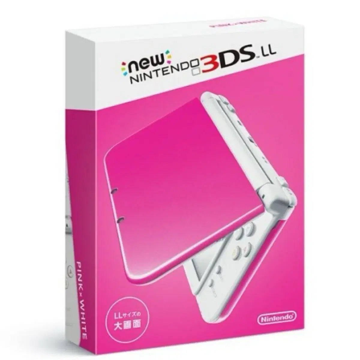 Nintendo뉴 닌텐도 3DS LL 핑크x화이트 일본판 수입