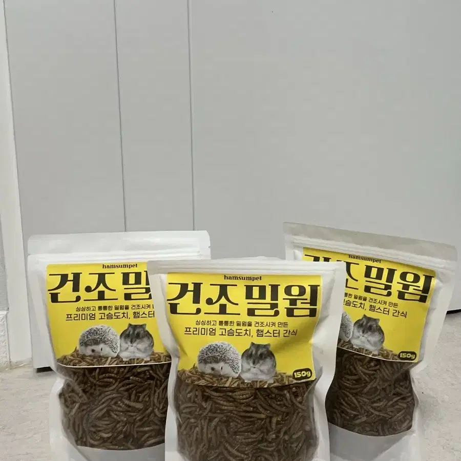 건조밀웜 150g 3봉