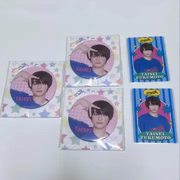 후쿠모토 다이하루 와쇼이 캔뱃지 프로프 카드 프로카 세트