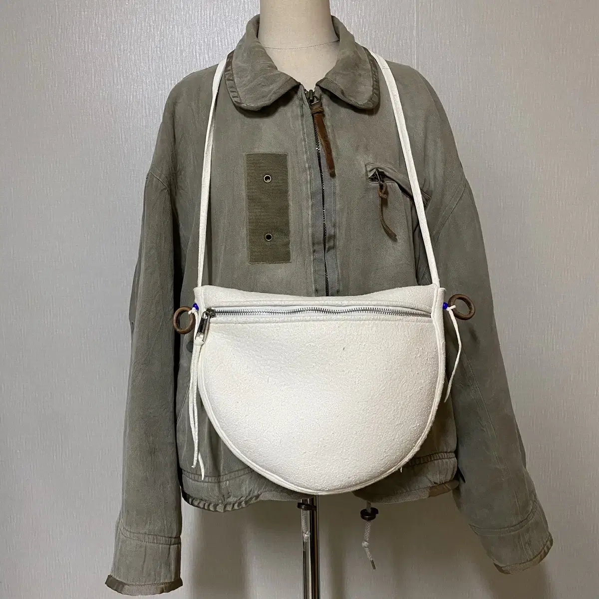 Deerskin crossbody bag