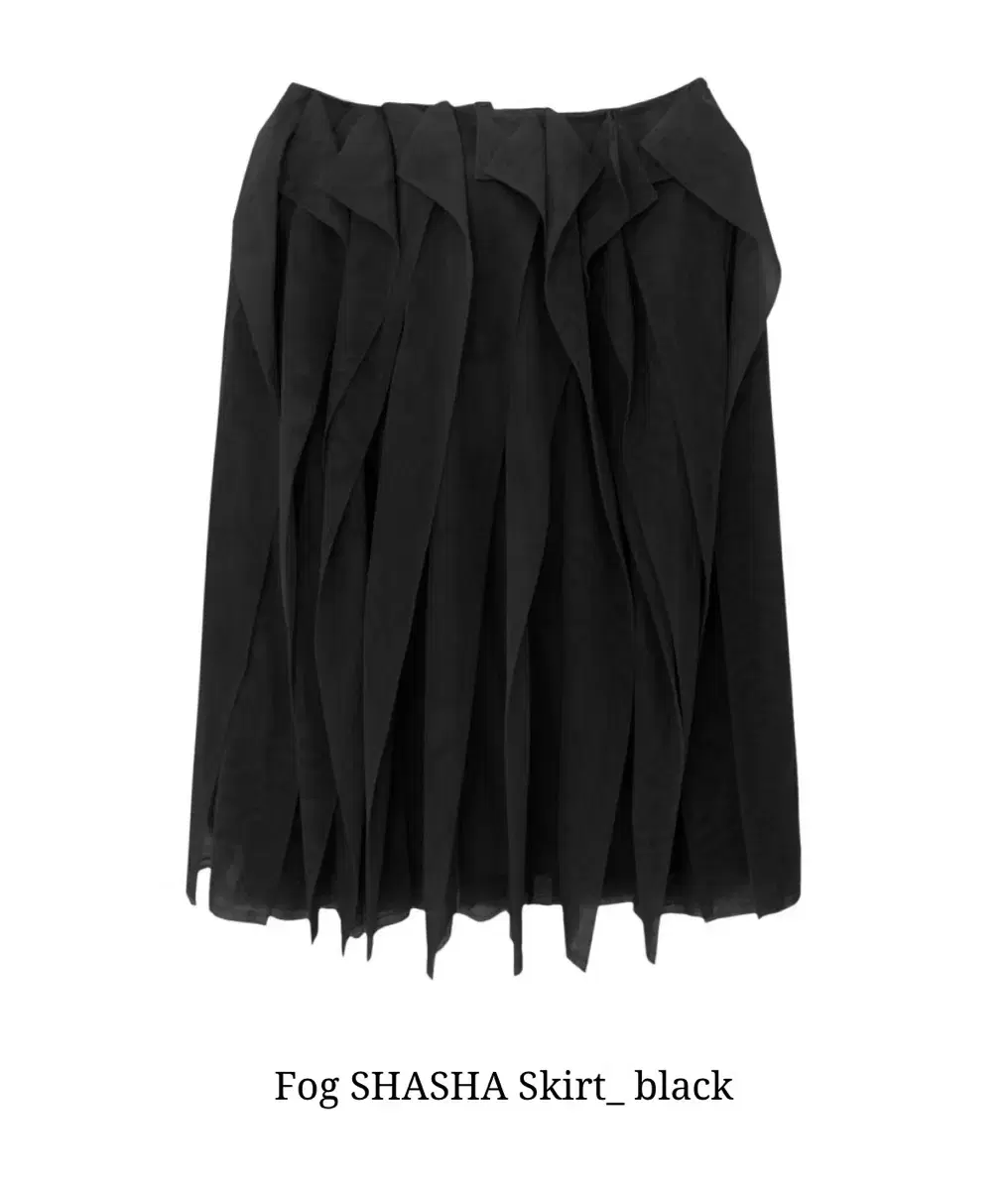 에옹쓰 fog  shasha skirt black