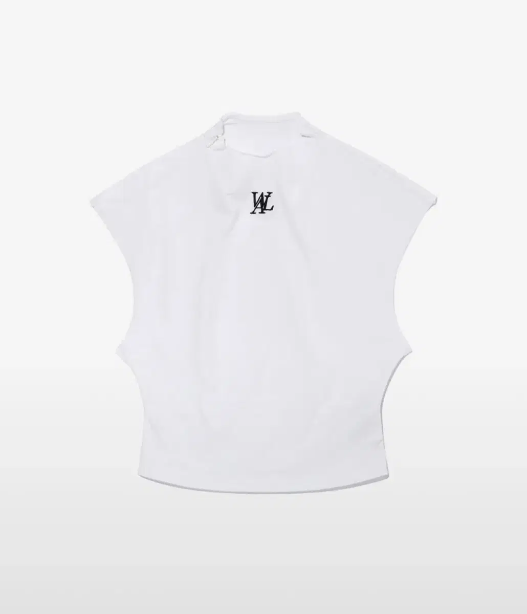 우알롱 다트 하프 넥 크롭 티셔츠 Dart half neck crop T