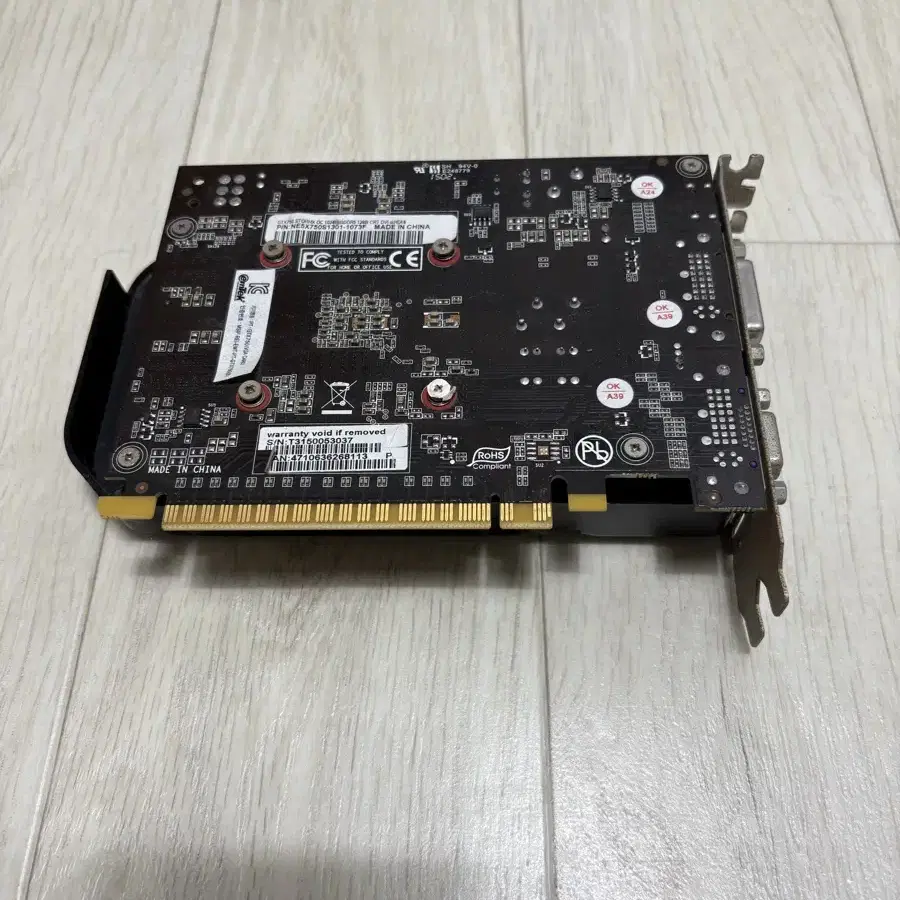 중고 GTX750 그래픽카드