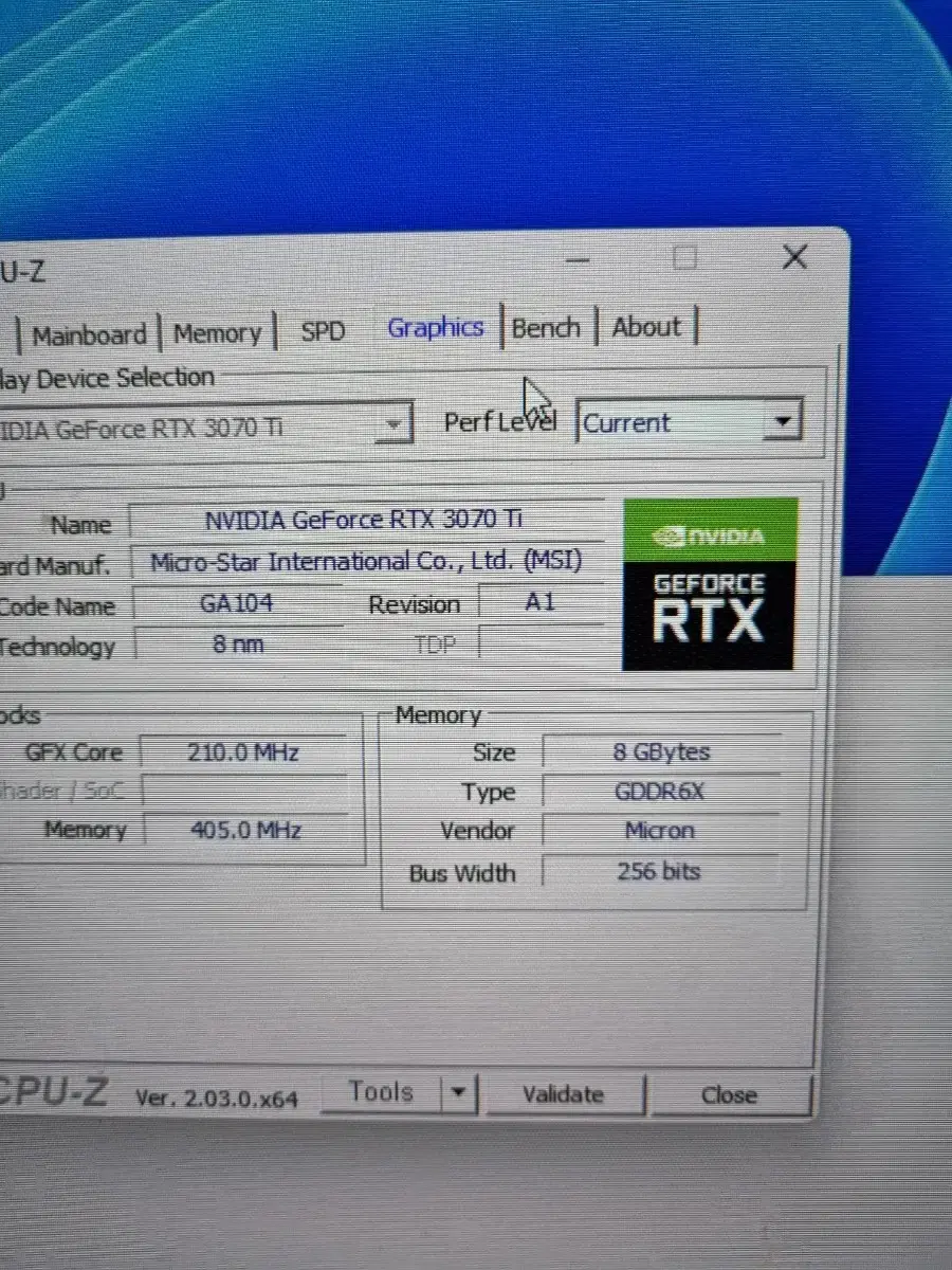 nvidia지포스rtx3070ti suprim 라이젠7 5800x