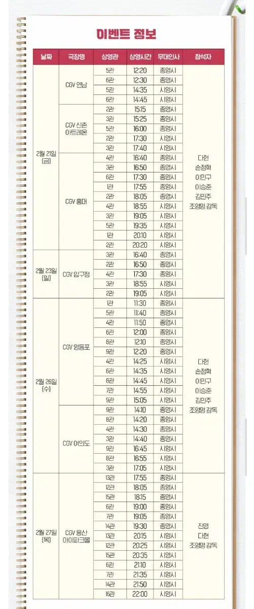 용산 그시절우리가좋아했던소녀 무대인사