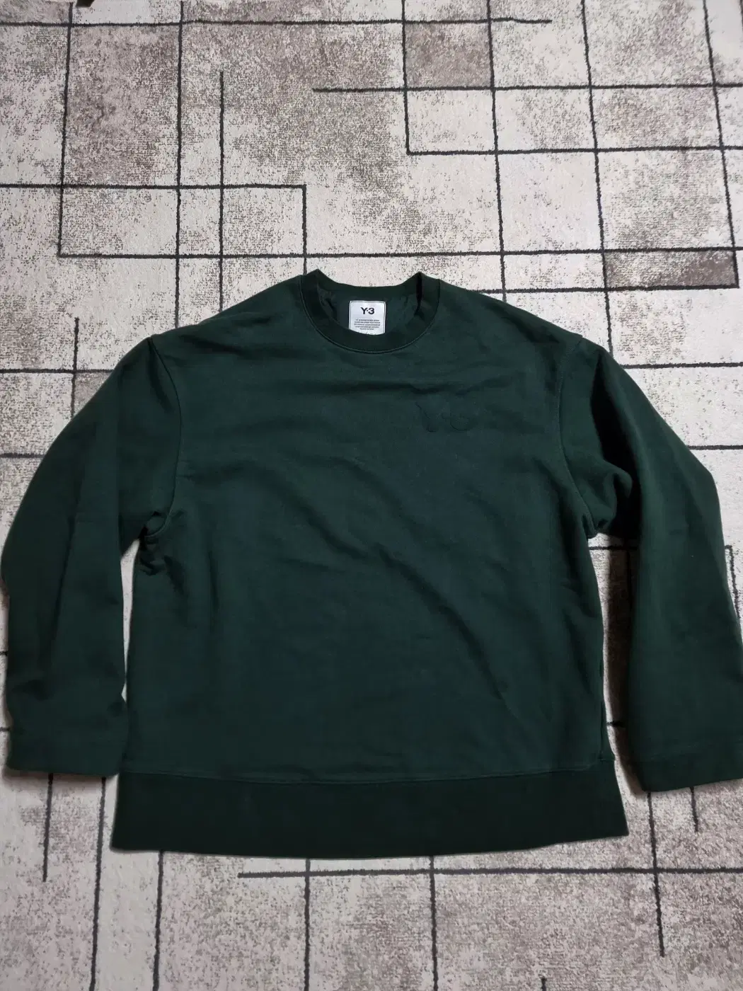 Y-3 아디다스 요지 야마모토 딥그린 맨투맨 사이즈 105