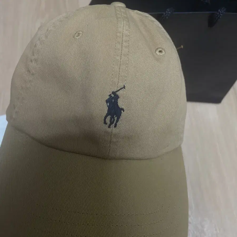 폴로 코튼 치노 볼캡 베이지