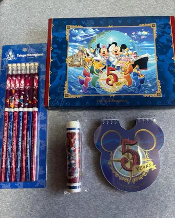 디즈니 리조트 5주년 20주년 굿즈 지우개 노트 메모 연필