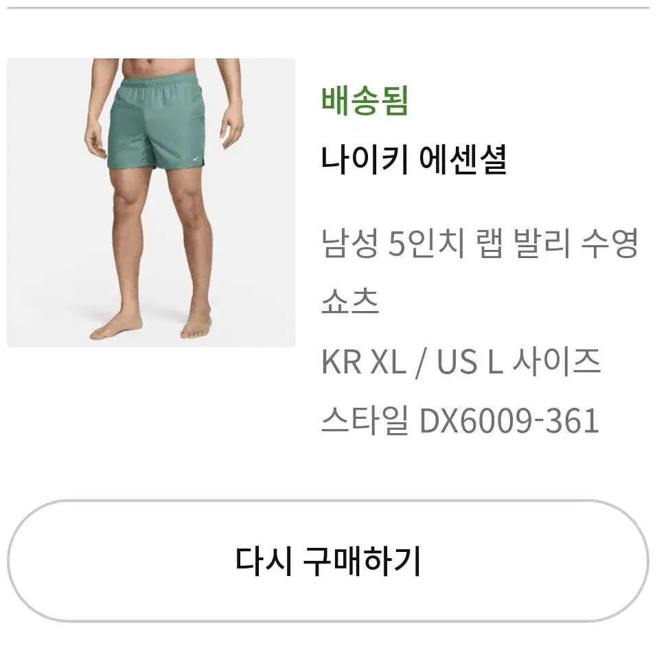 나이키 수영 팬츠 및 상의 판매