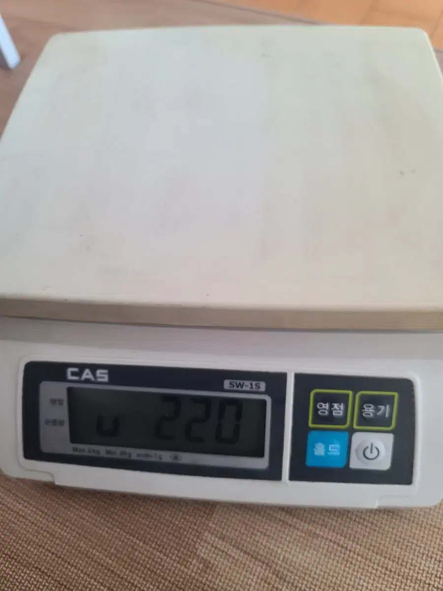 카스 cas 전자 저울 sw-1s max 2kg