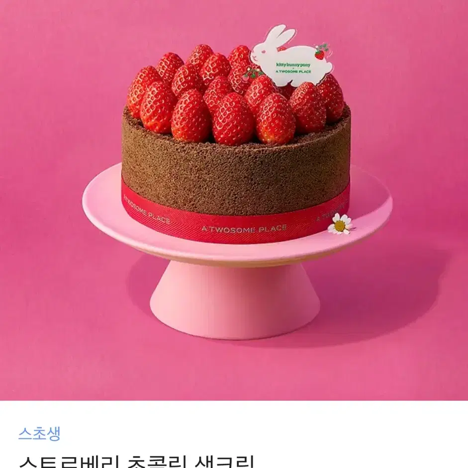 투썸 스트로베리 초콜릿 생크림