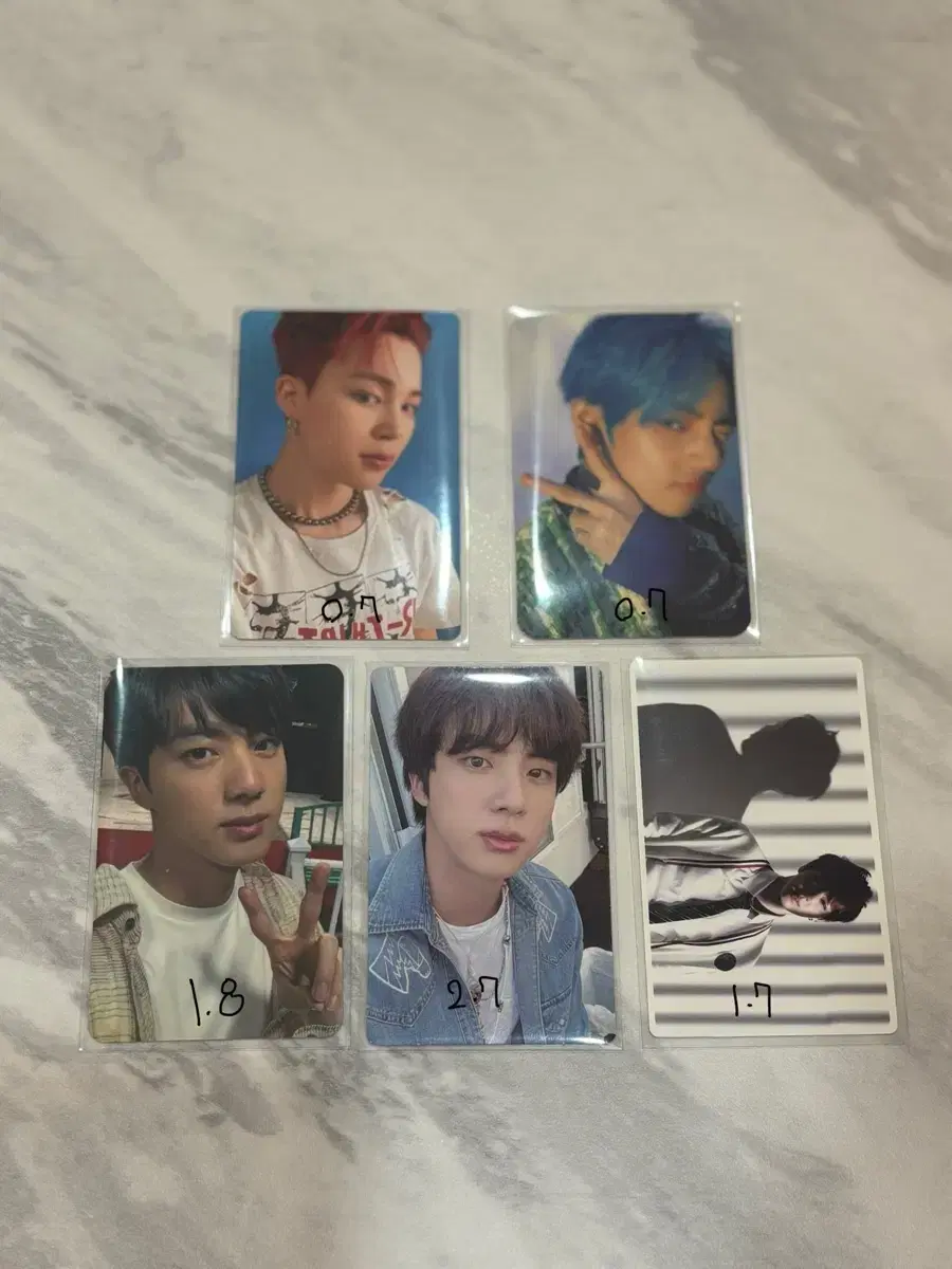 가격 내림)방탄 포카 양도해요! 일본맵솔석진버터지민페르소나태형메모리즈석진