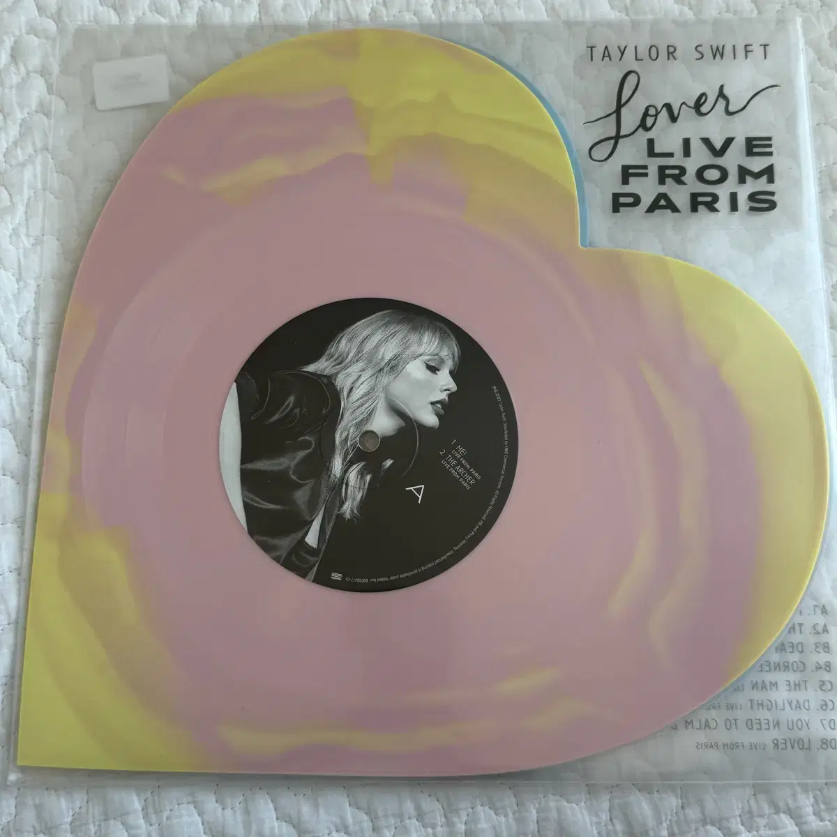 테일러 스위프트 lover 러버 하트 바이닐 lp taylor swift