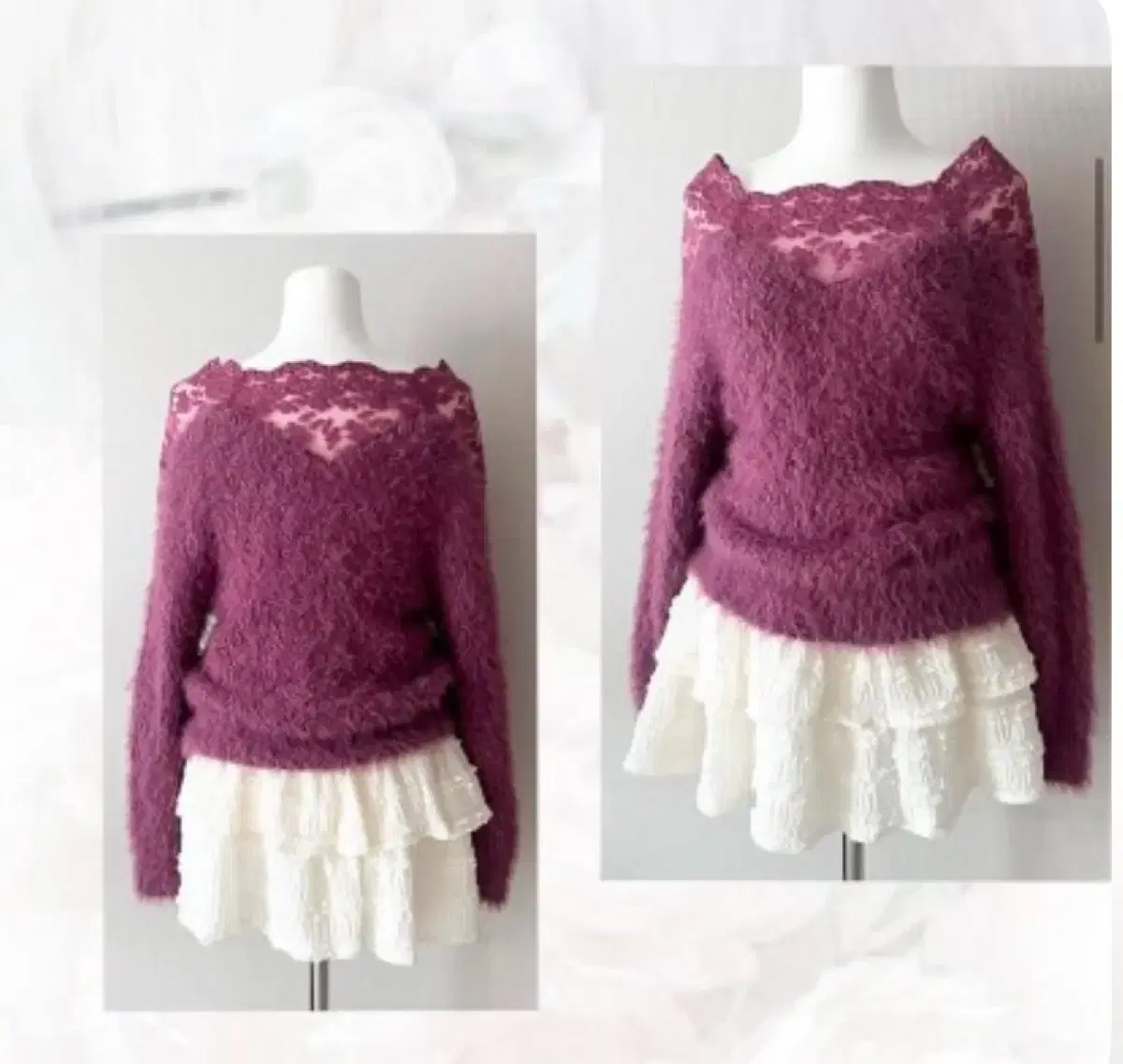 ian Vintage Purple lay Furniture Gyaru Mori Hagumi Grunge Fairy Latte