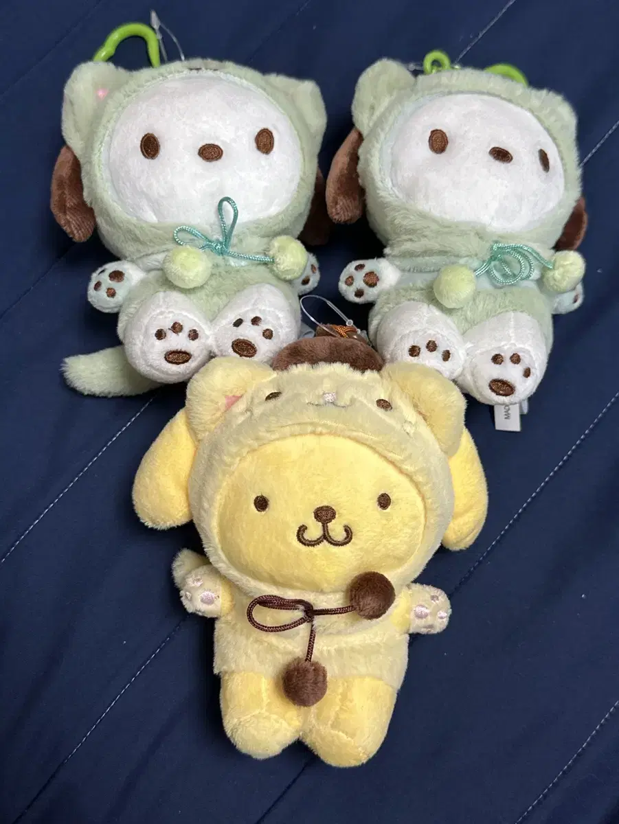 산리오 키링  키티 포차코 폼폼푸린