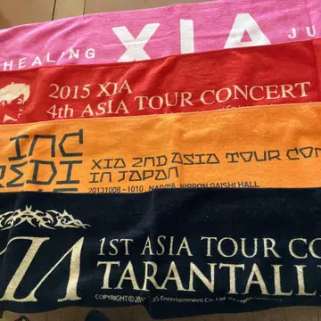 XIA 아시아 투어 콘서트 타월 세트 4종 세트(팬클럽 타월 포함)